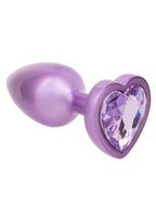 Jewel Amethyst Heart Plug