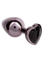 Jewel Black Diamond Heart Plug