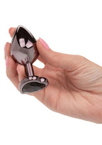 Jewel Black Diamond Heart Plug