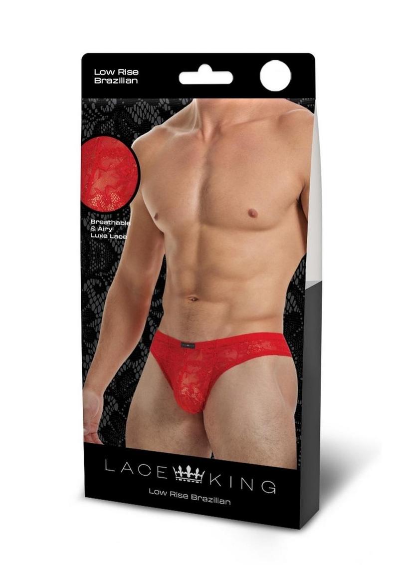 Lace King Lace Bikini - Red - Large/XLarge