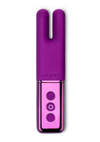 Le Wand Deux Silicone Rechargeable Dual Vibrator - Cherry/Purple