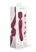 Le Wand Flat Top Fusion G Rechargeable Silicone Vibrator - Ruby - Red