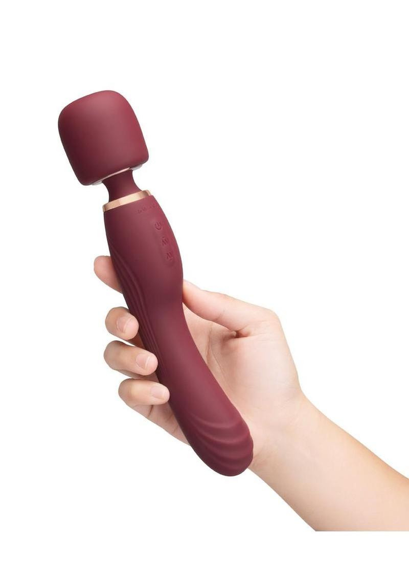 Le Wand Flat Top Fusion G Rechargeable Silicone Vibrator - Ruby