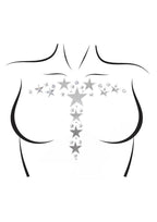 Leg Avenue Kismet Mirror Star Body Jewels Stickers and Body Glitter - Silver - 2 Pack