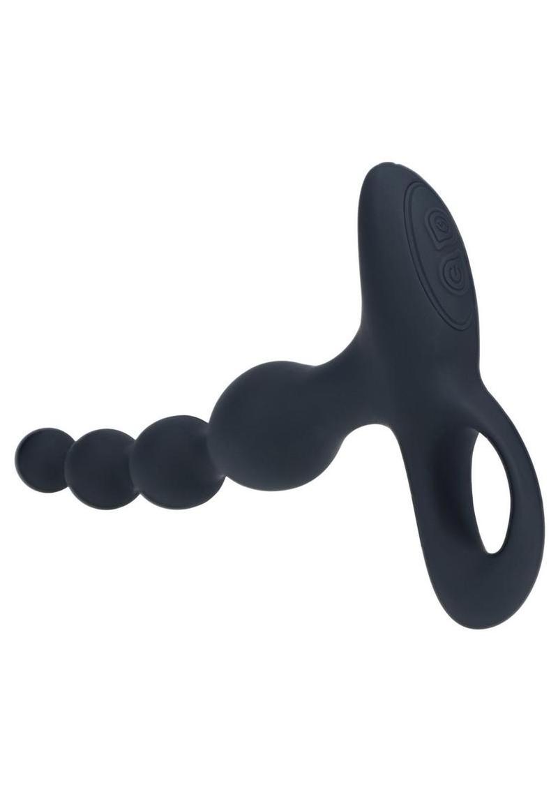 Levelz Beaded Vibrating Silicone Rechargeable Plug with Remote Control