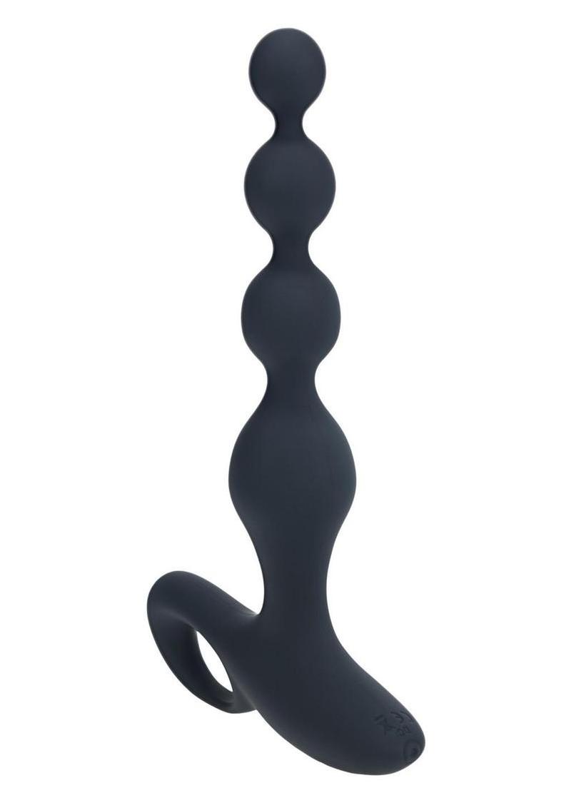 Levelz Beaded Vibrating Silicone Rechargeable Plug with Remote Control