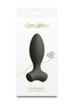 Love Notes Wildflower Rechargeable Silicone Flexible Vibrating Plug - Black