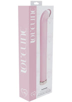 Loveline Aurora 10 Function Rechargeable Glass G-Spot Vibrator - Pink - 6.3in
