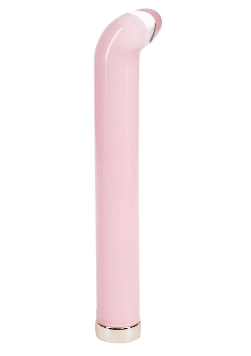 Loveline Aurora 10 Function Rechargeable Glass G-Spot Vibrator - Pink - 6.3in