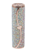 Loveline Sparkle Lipstick Rechargeable Silicone Vibrator with Interchangeable Heads