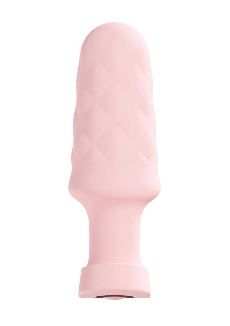 Loveline Velvet Silicone Rechargeable Vibrating Plug with Remote
