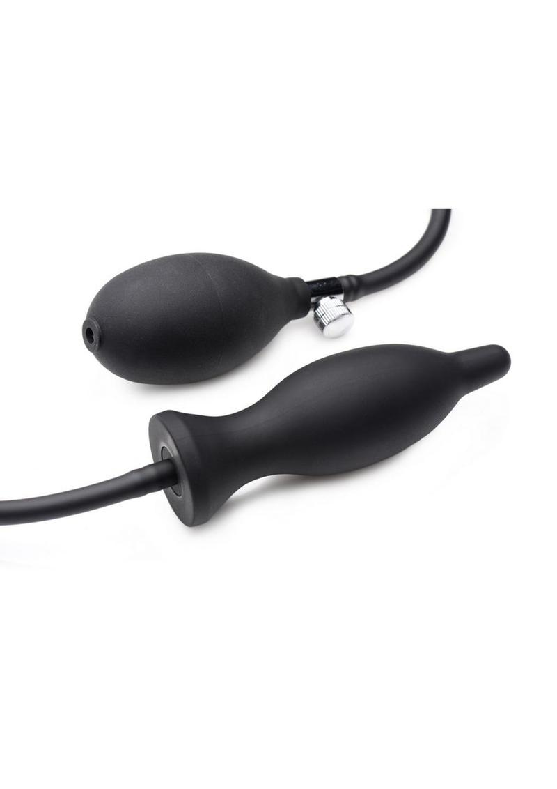 Master Series Dark Inflator Inflatable Silicone Plug