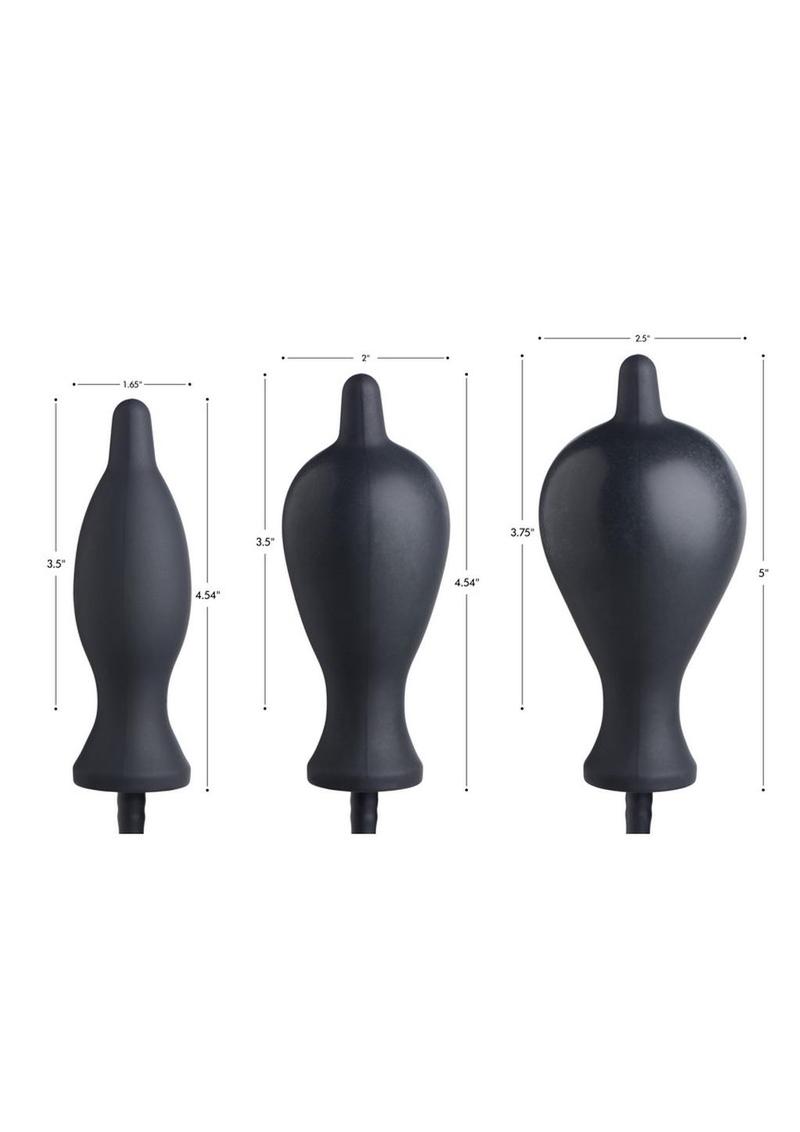 Master Series Dark Inflator Inflatable Silicone Plug
