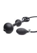 Master Series Devil's Rattle Inflatable Silicone Plug with Ring