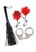 Nasstoys Restraint Whip,feather and Cuffs