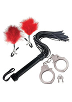 Nasstoys Restraint Whip,feather and Cuffs