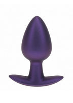 Ouch! Anal Plug Silicone - Medium - Metallic - Purple - Medium