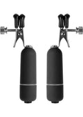 Ouch! Vibrating Nipple Clamps - Black