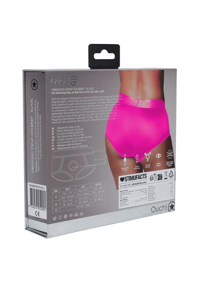 Ouch Vibrating Harness Brief with Rechargeable Bullet