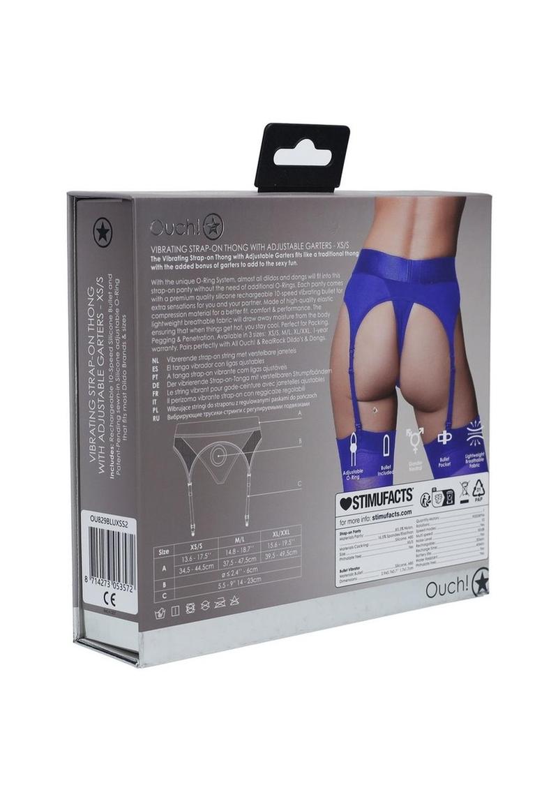 Ouch! Vibrating Harness Thong Rechargeable