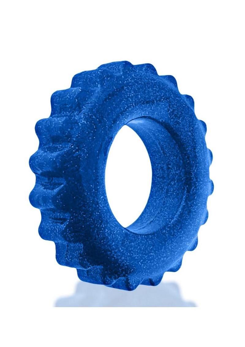 Oxball Plushy Single Cock Ring - Blue Fire