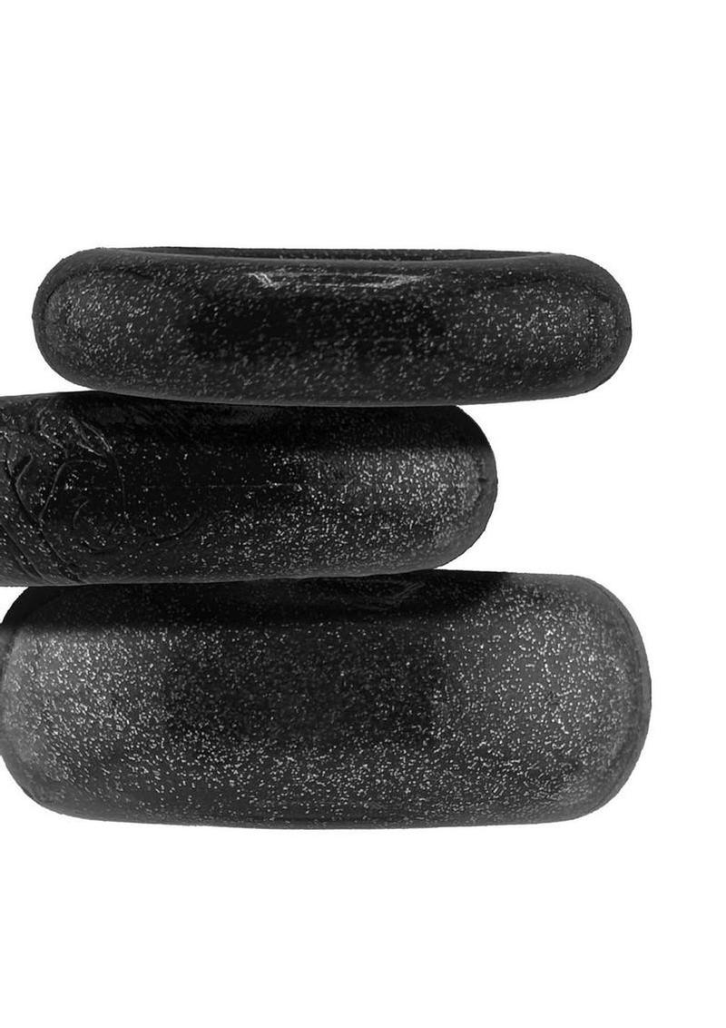 Oxballs Ring Pack Multi Design Ring (3 Pack) - Black Mica