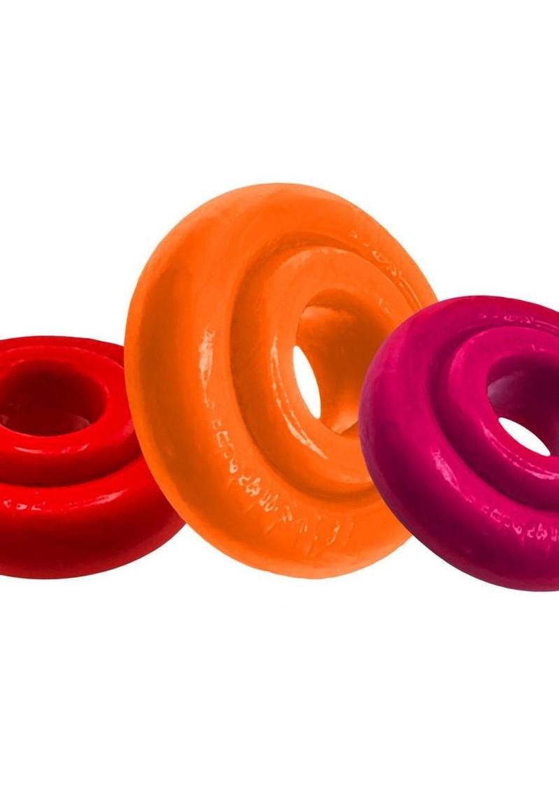Oxballs Rimringz Multi Size Ring (3 Pack) - Fire Hots