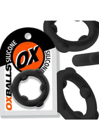 Oxballs Spinner Single Silicone Cock Ring - Black