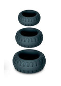 Performance Plus Drift Silicone Cock Rings - Black - 3 Piece Set