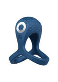 Performance Plus Dual Flex Pro Rechargeable Silicone Cock Ring and Ball Strap - Blue