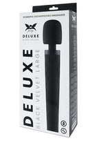 Pixey Deluxe Rechargeable Silicone Massager - Large - Black Velvet