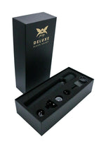 Pixey Deluxe Rechargeable Silicone Massager - Large - Black Velvet
