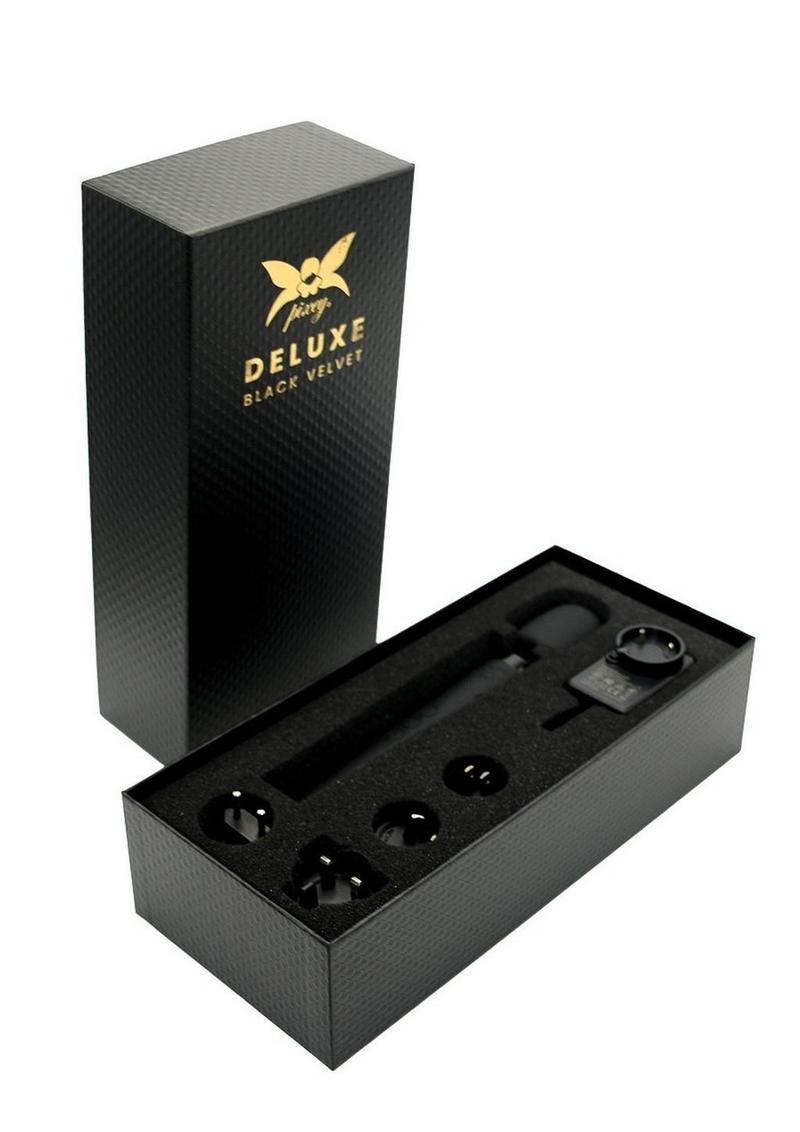 Pixey Deluxe Rechargeable Silicone Massager - Medium - Black Velvet