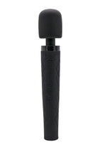 Pixey Deluxe Rechargeable Silicone Massager - Medium - Black Velvet