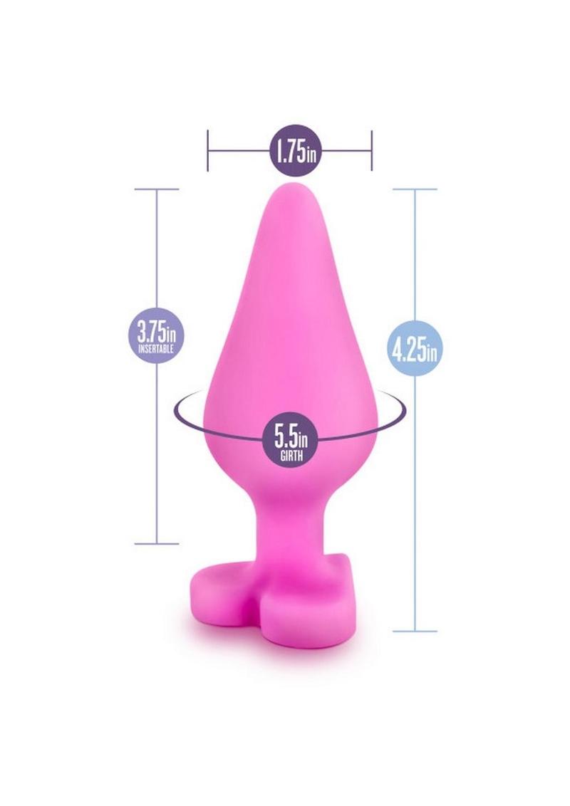 Play with Me Naughtier Candy Heart Ride Me Silicone Plug