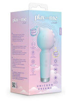 Play with Me Unicorn Dreams Silicone Rechargeable Clitoral Stimulator - Blue/Green