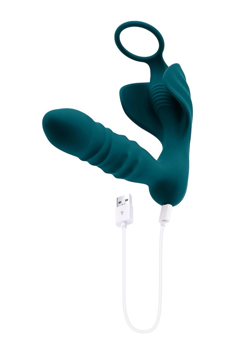 Playboy Bring It On Rechargeable Silicone Plug with Ring