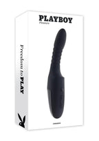 Playboy Overdrive Rechargeable Silicone Heating Vibrator - Black