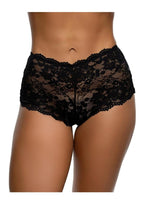Playboy Sweet Cheeks Bunny Panty - Black - One Size