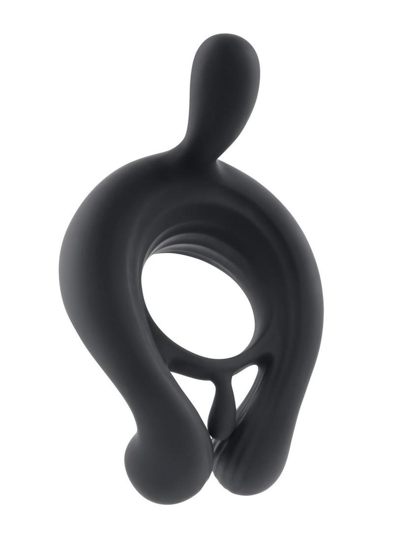 Playboy Triple Play Rechargeable Silicone Ring with Remote Control