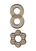 Powerbullet Got Big D Super Stretch Cock Rings - Black - 2 Pack