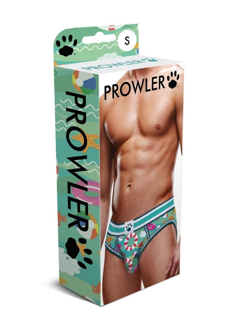Prowler Beach Brief - Aqua/Green - Large