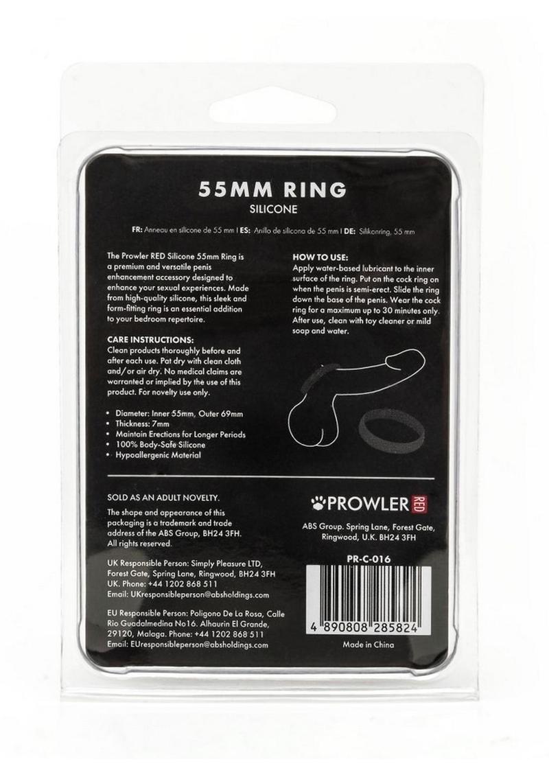Prowler Red Silicone 55mm Ring