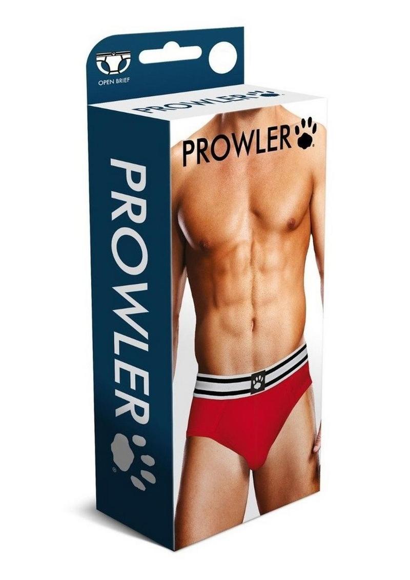 Prowler Red/White Open Brief - Red/White - Large