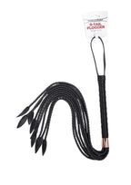 Punishment Braided Tail Flogger - Rose Gold - 9in