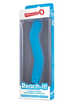 Reach It Silicone USB Rechargeable G-Spot Vibrator Waterproof - Blue