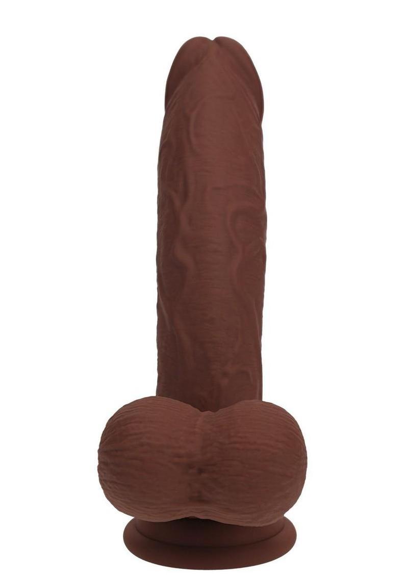 Realrock Rechargeable Silicone Dual Layered Vibrating Curved Massager with Weighted Balls
