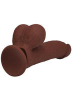 Realrock Rechargeable Silicone Dual Layered Vibrating Curved Massager with Weighted Balls