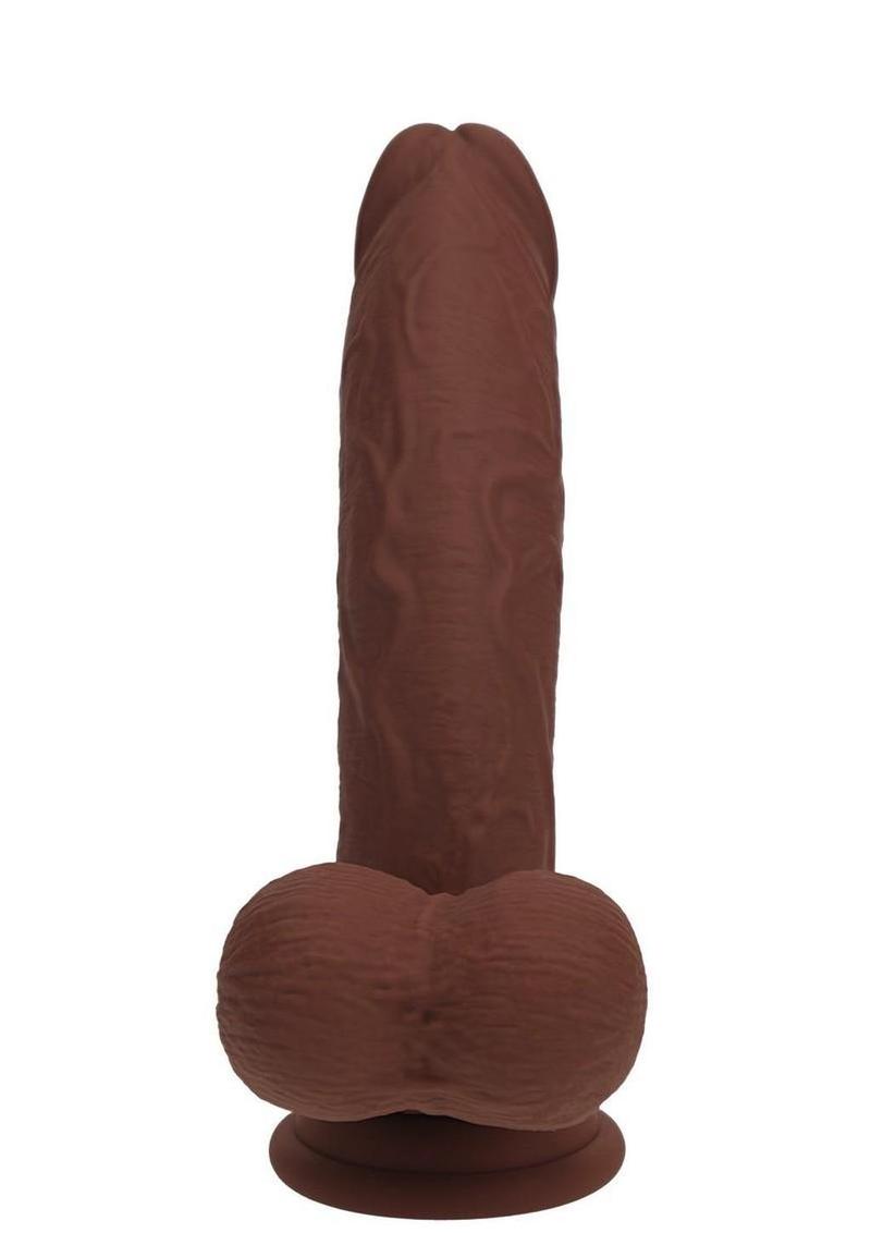 Realrock Rechargeable Silicone Dual Layered Vibrating Curved Massager with Weighted Balls