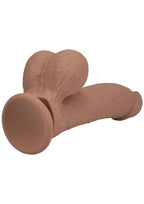 Realrock Rechargeable Silicone Dual Layered Vibrating Curved Massager with Weighted Balls